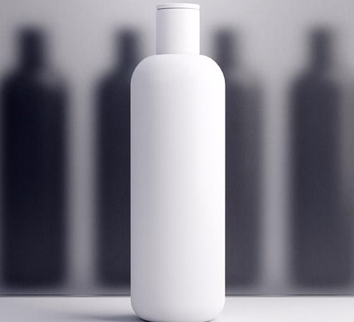 Weiße Kunststoffflasche als Beispiel für Produkt- und Verpackungsentwicklung